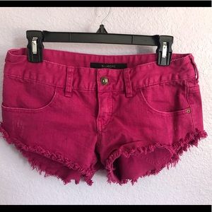 Billabong bright pink short shorts
